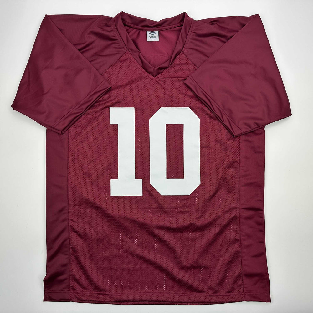 Facsimile Autographed Marcel Reed Texas A&M Maroon Reprint Laser Auto College Football Jersey Size Men's XL (ONLINE ORDER ONLY)