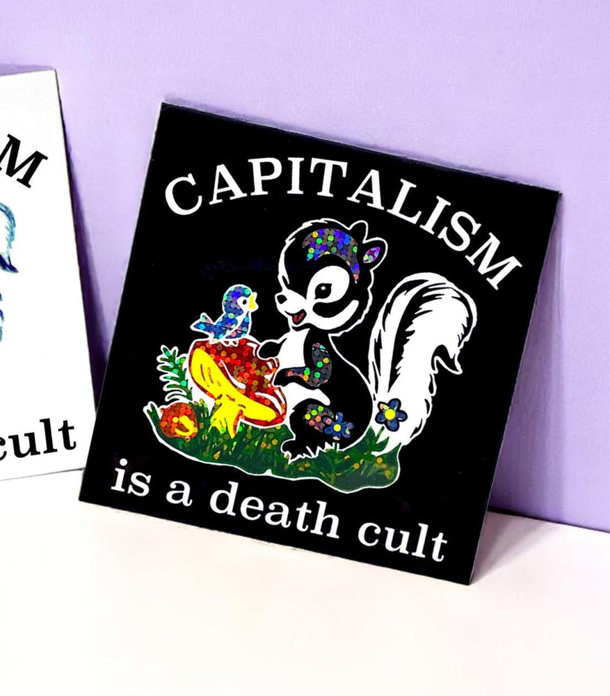 Capitalism Is A Death Cult Sticker (ONLINE ORDER ONLY)