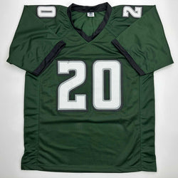 Facsimile Autographed Brian Dawkins Philadelphia Green Reprint Laser Auto Football Jersey Size Men's XL (ONLINE ORDER ONLY)