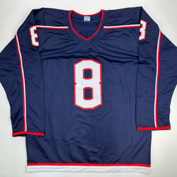 Facsimile Autographed Zach Werenski Columbus Blue Reprint Laser Auto Hockey Jersey Size Men's XL (ONLINE ORDER ONLY)
