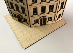 Optional Sidewalk Piece for 28mm Corner Building - 28MMDF525-1 (Online Order Only)