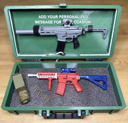 PRE-ORDER RC Hop Up Parts 1/3 Scale Replica Gun Case with LED RGB COB Lights | Fits Goat Guns® Models (ONLINE ORDER ONLY)