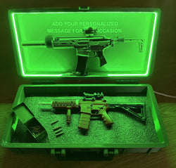 PRE-ORDER RC Hop Up Parts 1/3 Scale Replica Gun Case with LED RGB COB Lights | Fits Goat Guns® Models (ONLINE ORDER ONLY)