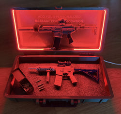 PRE-ORDER RC Hop Up Parts 1/3 Scale Replica Gun Case with LED RGB COB Lights | Fits Goat Guns® Models (ONLINE ORDER ONLY)