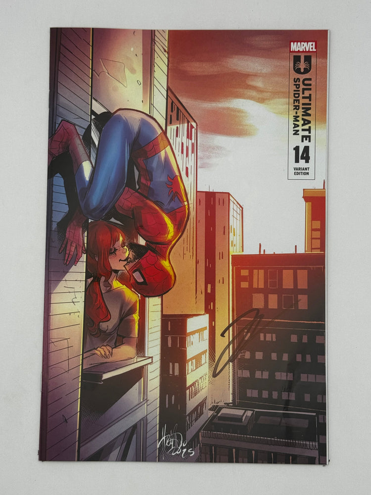 [Signed by Hickman] Ultimate Spider-Man #14 Unknown Comics Andolfo Exclusive Var [INST] (ONLINE ORDER ONLY)