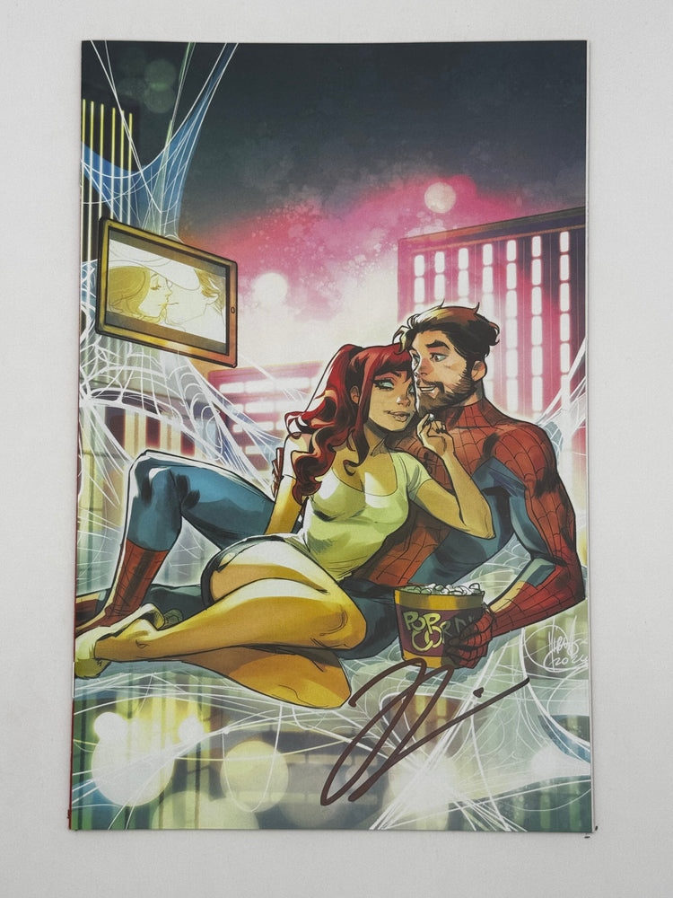[Signed by Hickman] Ultimate Spider-Man #9 Virgin Unknown Comics Andolfo Exclusive Var [INST] (ONLINE ORDER ONLY)
