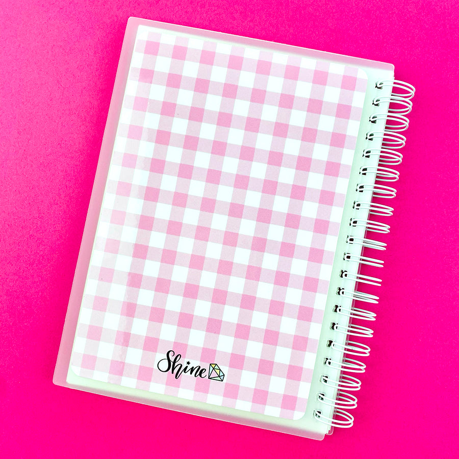 Pink Gingham Reusable Sticker Book (ONLINE ORDER ONLY)