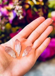 Scepter Quartz From India, New Find! with Pink Hematite (ONLINE ORDER ONLY)