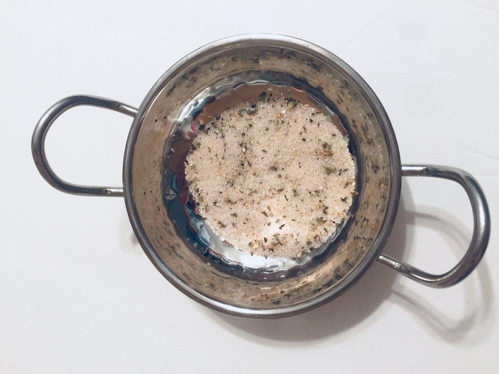 Lime Basil infused artisan culinary sugar (ONLINE ORDER ONLY)