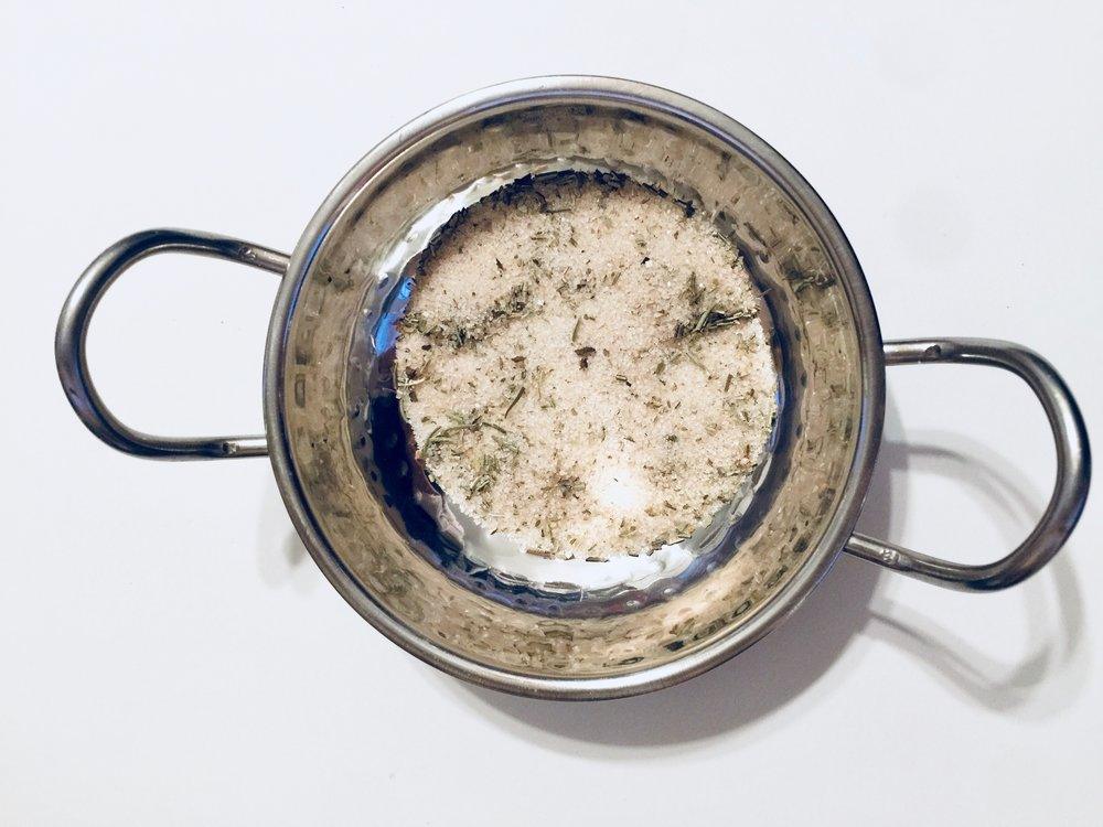 Rosemary Sage infused artisan culinary sugar (ONLINE ORDER ONLY)