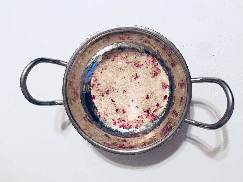 Rose Petal infused artisan culinary sugar (ONLINE ORDER ONLY)