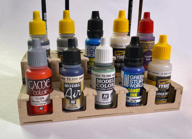 Paint Rack - 26mm Mini, For Vallejo and Army Painter Style Dropper Bottles (Online Order Only) (Online Order Only)