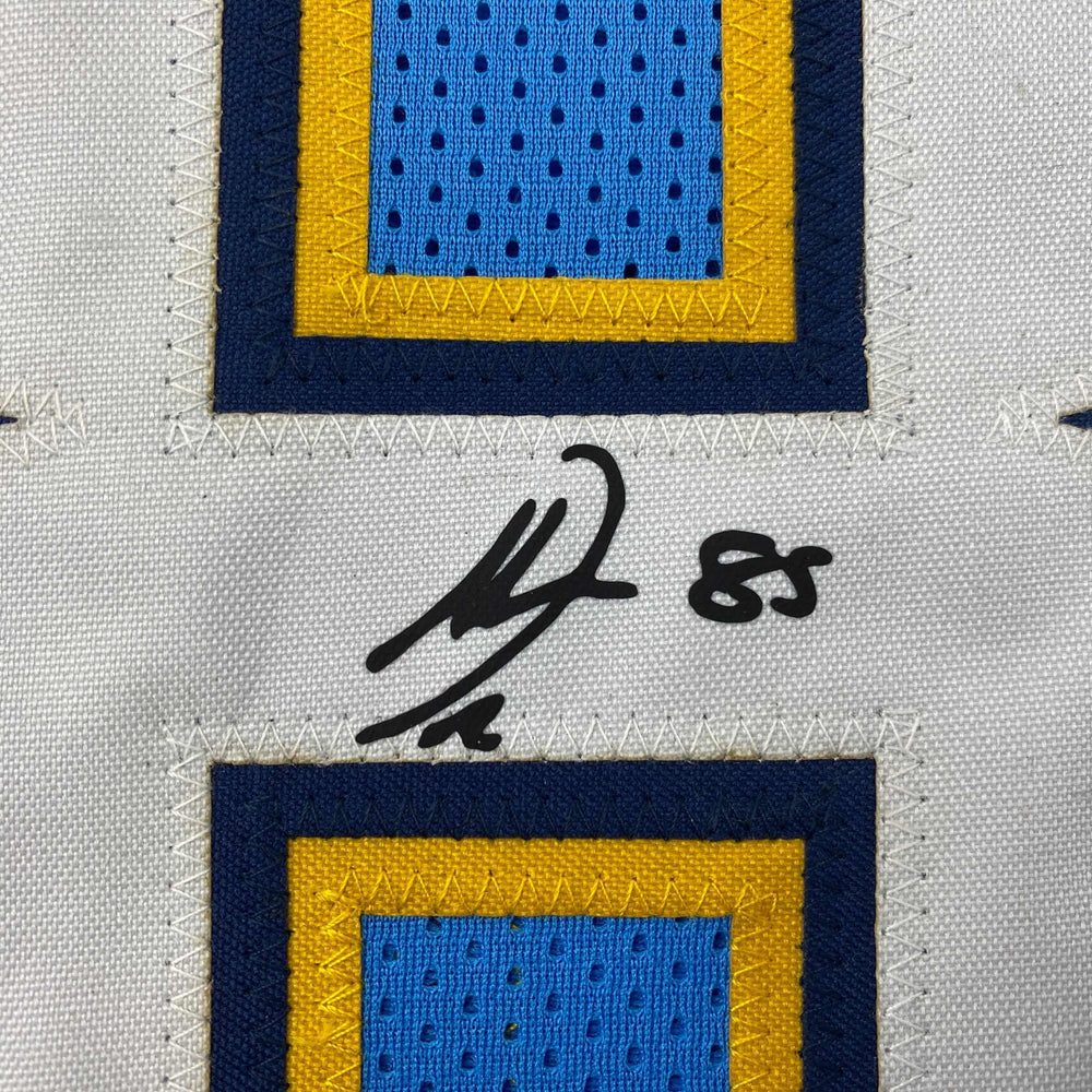 Facsimile Autographed Antonio Gates Los Angeles LA Powder Blue Reprint Laser Auto Football Jersey Size Men's XL (ONLINE ORDER ONLY)