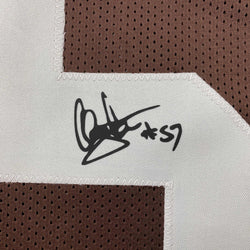 Facsimile Autographed Clay Matthews Jr. Cleveland Brown Reprint Laser Auto Football Jersey Size Men's XL (ONLINE ORDER ONLY)