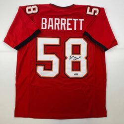 Facsimile Autographed Shaquil Shaq Barrett Tampa Bay Red Reprint Laser Auto Football Jersey Size Men's XL (ONLINE ORDER ONLY)