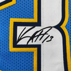 Facsimile Autographed Keenan Allen Los Angeles LA Powder Blue Reprint Laser Auto Football Jersey Size Men's XL (ONLINE ORDER ONLY)