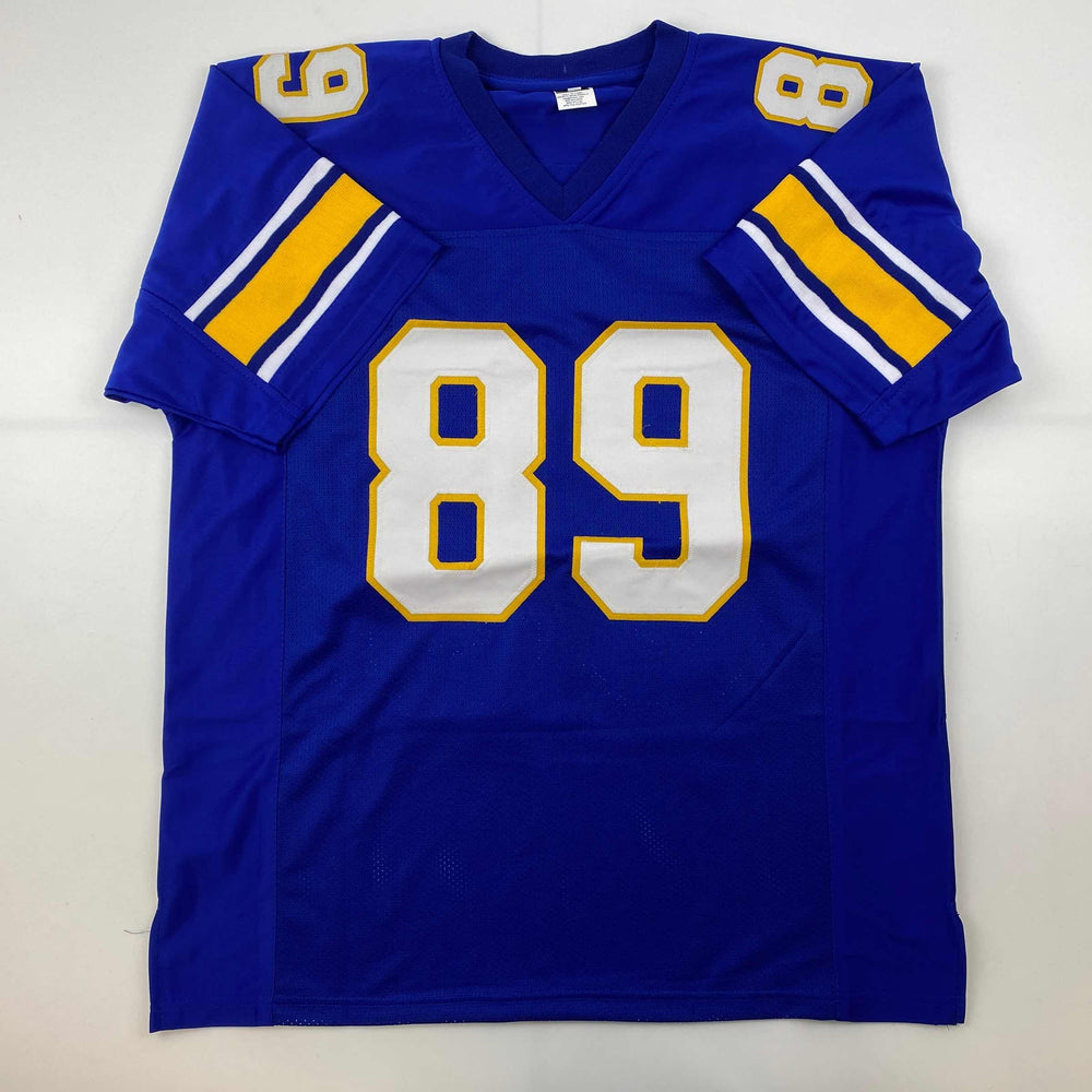 Facsimile Autographed Mike Ditka Pittsburgh Blue Reprint Laser Auto College Football Jersey Size Men's XL (ONLINE ORDER ONLY)
