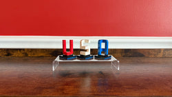 Buildable 3D "USA" Letters – LEGO-Compatible Brick Kit (ONLINE ORDER ONLY)