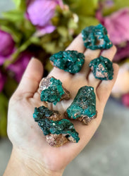 Raw Dioptase Crystal Specimens, Green Dioptase Mineral (ONLINE ORDER ONLY)