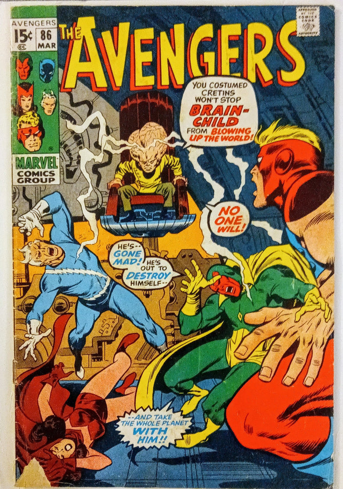 Avengers #086, Marvel Comics (March 1971, GD+) (ONLINE ORDER ONLY)