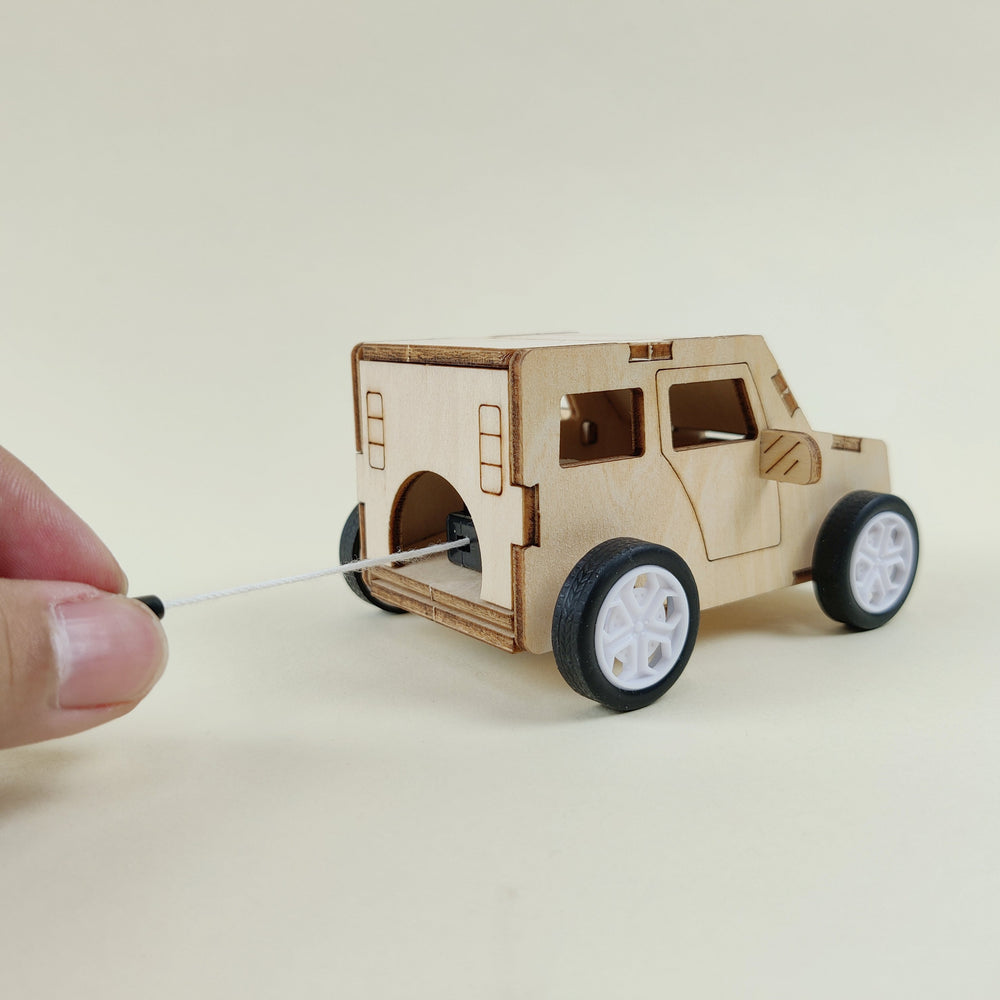 Pull String Car DIY Kit DIY Kit, Educational STEM Toy (ONLINE ORDER ONLY)