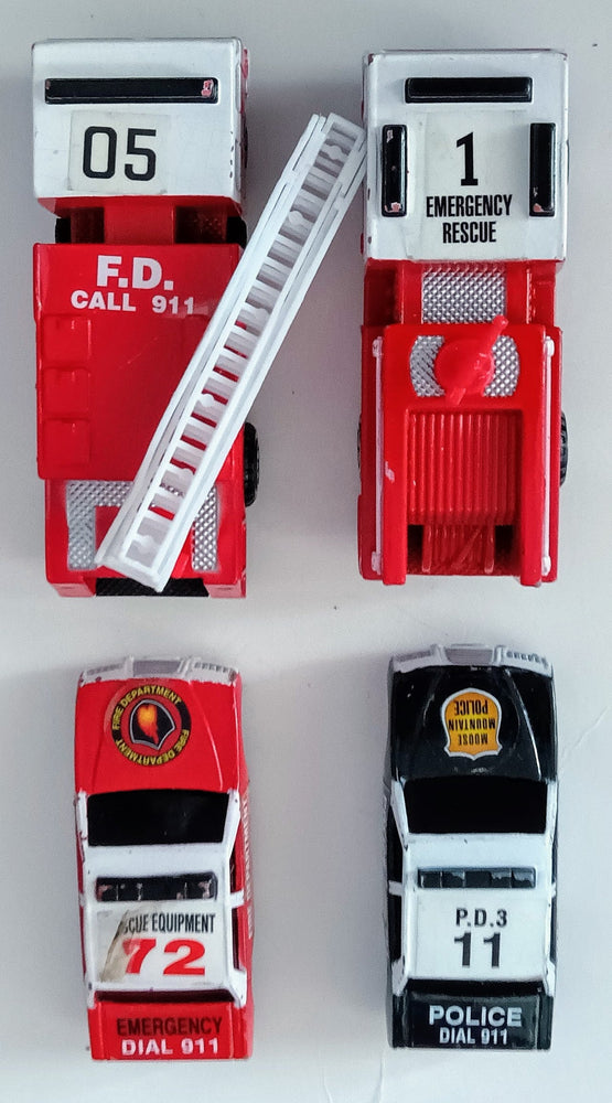 Die-Cast emergency vehicles set (ONLINE ORDER ONLY)