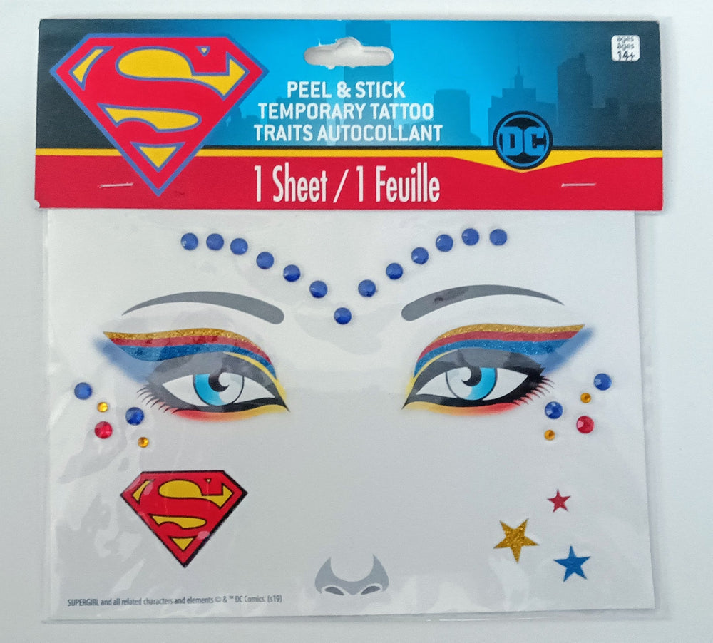 DC Temporary Tattoos - Supergirl (ONLINE ORDER ONLY)