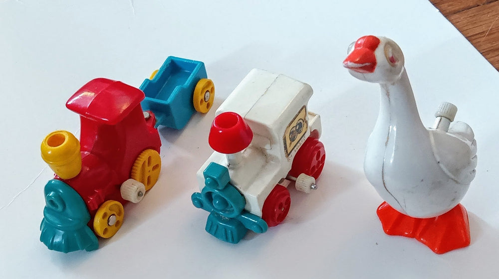 Tomy wind up toy set - Goose and Train Engines (ONLINE ORDER ONLY)
