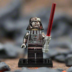 Electroplated Chrome Darth Vader – Custom Brick Compatible Minifigure (ONLINE ORDER ONLY)