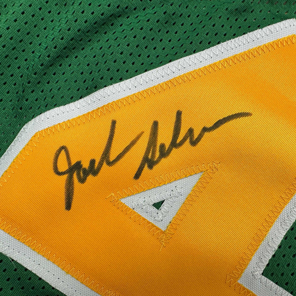 Autographed/Signed Jack Sikma Seattle Green Basketball Jersey JSA COA (ONLINE ORDER ONLY)
