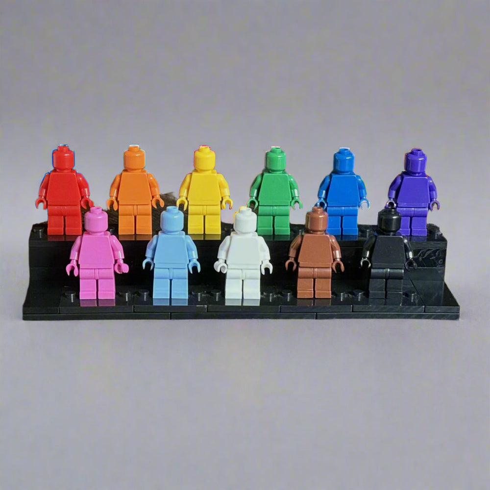 Pride Tribute Set - 11 Custom Monochrome Figures  – Brick Compatible Minifigures (ONLINE ORDER ONLY)