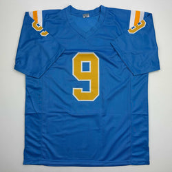 Facsimile Autographed Nico Iamaleava UCLA Blue Reprint Laser Auto College Football Jersey Size Men's XL (ONLINE ORDER ONLY)