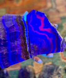 Stunning Fluorite Slices, Fluoresces Pink & Purple (ONLINE ORDER ONLY)