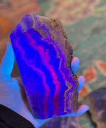 Stunning Fluorite Slices, Fluoresces Pink & Purple (ONLINE ORDER ONLY)