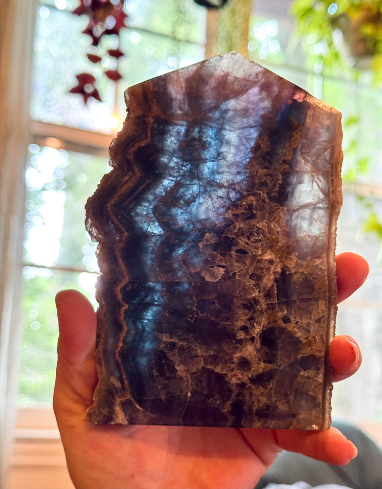 Stunning Fluorite Slices, Fluoresces Pink & Purple (ONLINE ORDER ONLY)