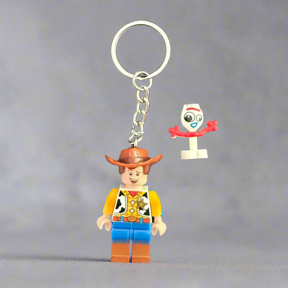 Woody Custom Keychain - Custom Brick Compatible Minifigure (ONLINE ORDER ONLY)