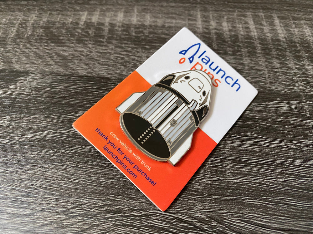 Crewed vehicle with Trunk Hard Enamel Pin (ONLINE ORDER ONLY)