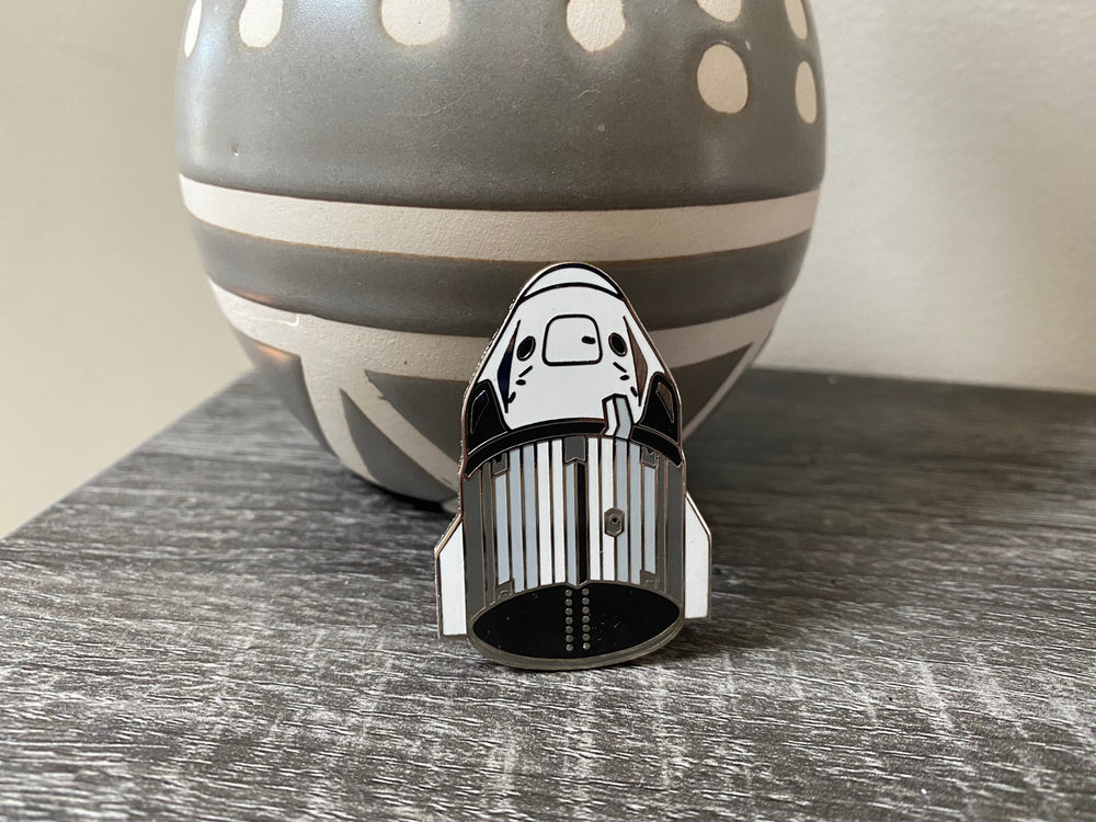 Crewed vehicle with Trunk Hard Enamel Pin (ONLINE ORDER ONLY)