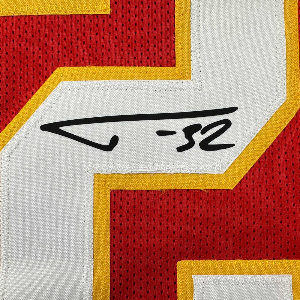 Facsimile Autographed Tyrann Mathieu Kansas City Red Reprint Laser Auto Football Jersey Size Men's XL (ONLINE ORDER ONLY)