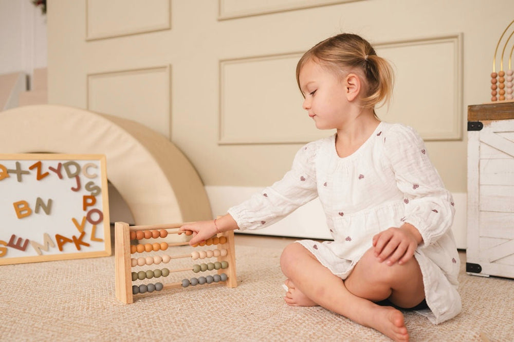 Neutral Wooden Abacus (ONLINE ORDER ONLY)