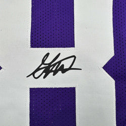 Facsimile Autographed Garrett Nussmeier LSU Purple Reprint Laser Auto College Football Jersey Size Men's XL (ONLINE ORDER ONLY)