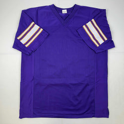 Facsimile Autographed Purple People Eaters Minnesota Purple Reprint Laser Auto Football Jersey Size Men's XL (ONLINE ORDER ONLY)