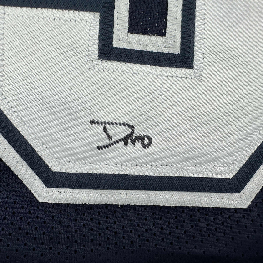 Autographed/Signed DeMarvion Overshown Dallas Blue Football Jersey JSA COA (ONLINE ORDER ONLY)