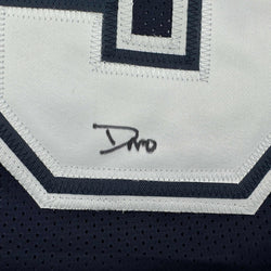 Autographed/Signed DeMarvion Overshown Dallas Blue Football Jersey JSA COA (ONLINE ORDER ONLY)