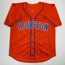 Autographed/Signed Josh Hader Houston Orange Baseball Jersey JSA COA (ONLINE ORDER ONLY)