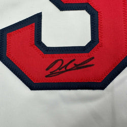 Autographed/Signed Derek Lowe Boston White Baseball Jersey Beckett BAS COA (ONLINE ORDER ONLY)