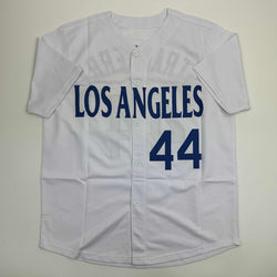 Autographed/Signed Darryl Strawberry Los Angeles LA White Baseball Jersey JSA COA (ONLINE ORDER ONLY)