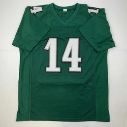 Facsimile Autographed Doug Pederson Philadelphia Green Reprint Laser Auto Football Jersey Size Men's XL (ONLINE ORDER ONLY)