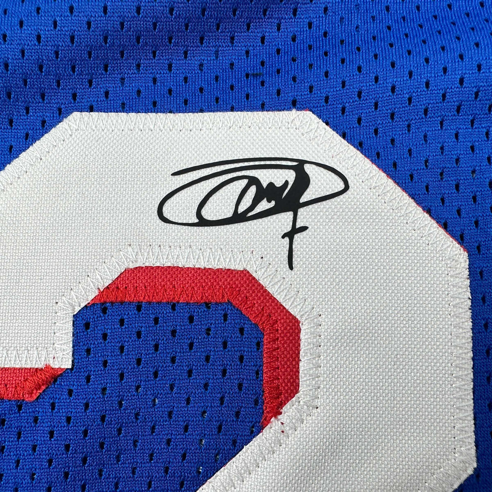 Facsimile Autographed Joel Embiid Philadelphia Blue Reprint Laser Auto Basketball Jersey Size Men's XL (ONLINE ORDER ONLY)