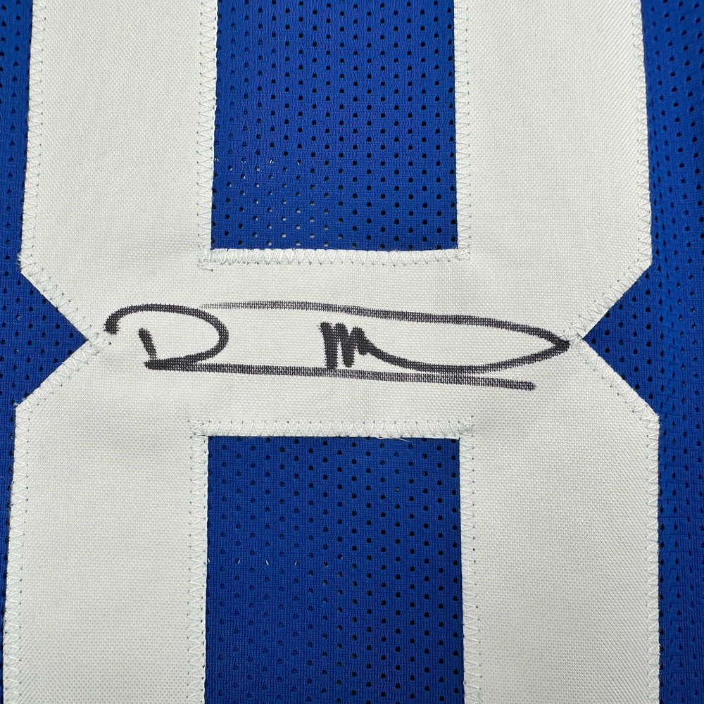 Autographed/Signed Robert Mathis Indianapolis Blue Football Jersey JSA COA (ONLINE ORDER ONLY)